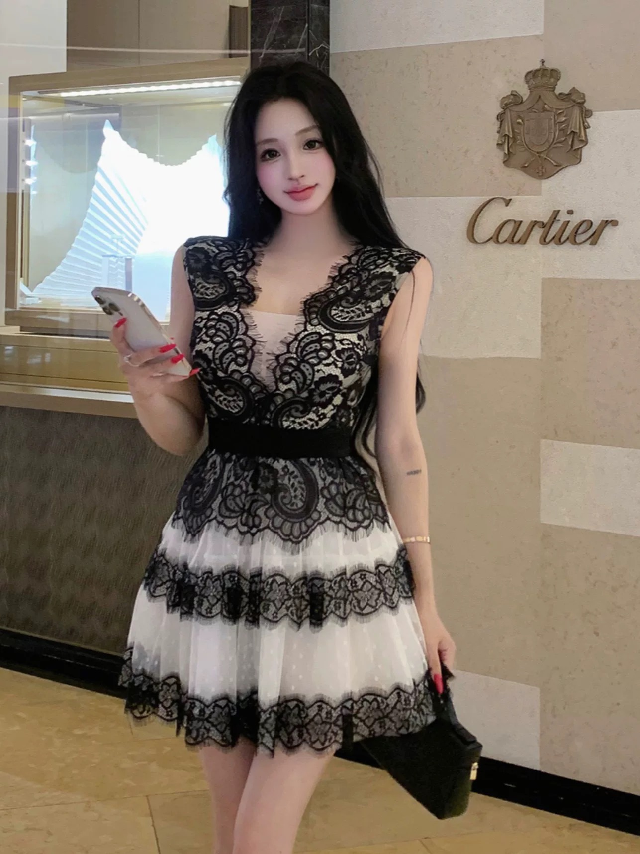 Convo over dinner lace dress CD764 images